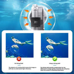 Custodia subacquea invisibile per Insta360 X5, impermeabile fino a 45 m/147 piedi, con cuciture a 360 gradi senza soluzione di continuità., PC Lens