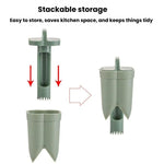 LsCook 3 pezzi/scatola Strumento per snocciolare e denocciolare peperoncini in plastica ABS