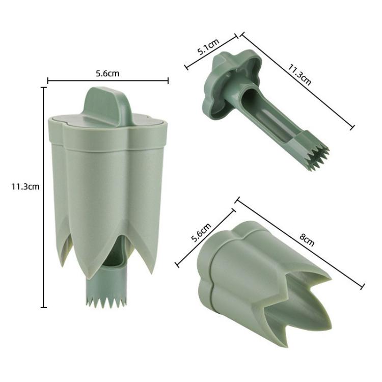 LsCook 3 pezzi/scatola Strumento per snocciolare e denocciolare peperoncini in plastica ABS