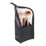 Ampia borsa cosmetica portatile in rete per matite per sopracciglia, rossetti e pennelli da trucco.