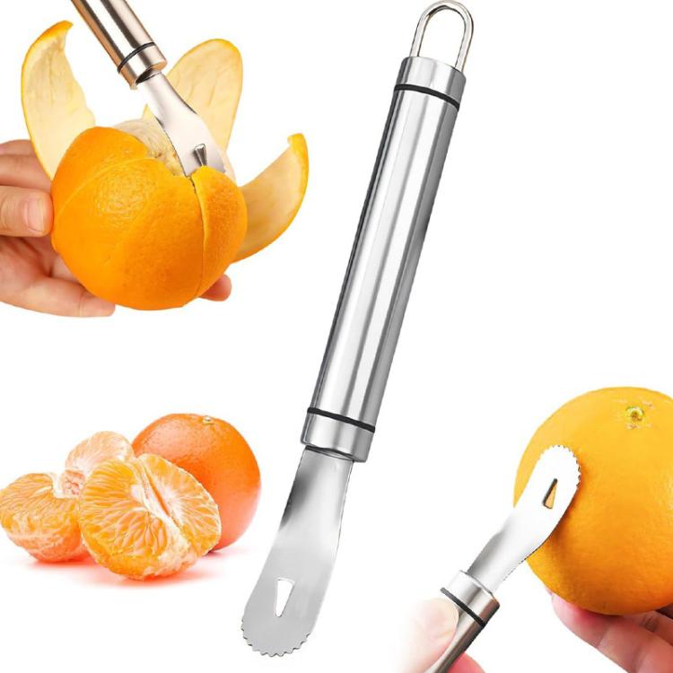 Pelapatate per arance LsCook in acciaio inox 304, strumento per sbucciare la frutta