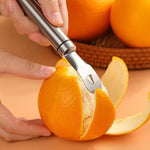 Pelapatate per arance LsCook in acciaio inox 304, strumento per sbucciare la frutta