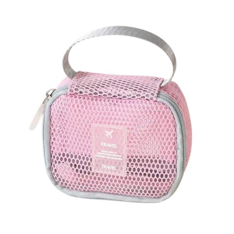 Borsa cosmetica multifunzionale in rete, grande capacità, ideale per i viaggi e per riporre il trucco., Square Pink, Square Green, Square Purple, Octopus Pink, Octopus Green, Octopus Purple