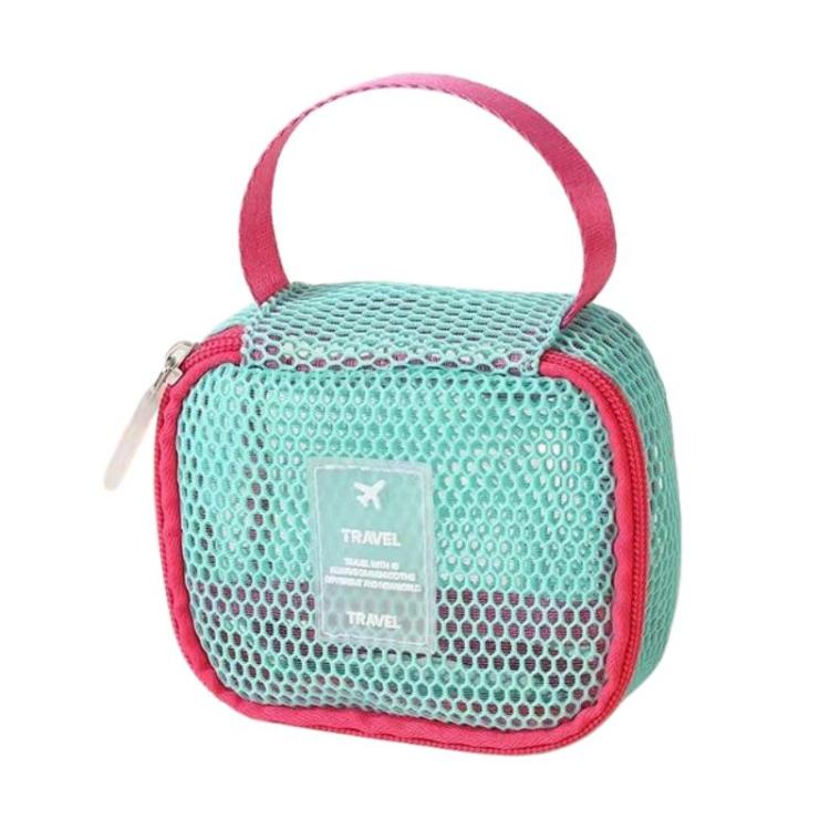 Borsa cosmetica multifunzionale in rete, grande capacità, ideale per i viaggi e per riporre il trucco., Square Pink, Square Green, Square Purple, Octopus Pink, Octopus Green, Octopus Purple