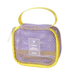Borsa cosmetica multifunzionale in rete, grande capacità, ideale per i viaggi e per riporre il trucco., Square Pink, Square Green, Square Purple, Octopus Pink, Octopus Green, Octopus Purple