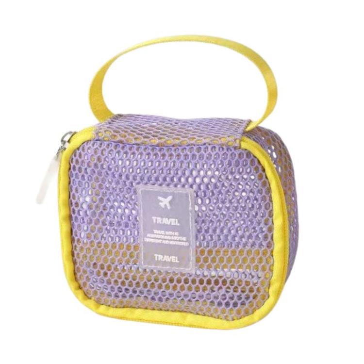 Borsa cosmetica multifunzionale in rete, grande capacità, ideale per i viaggi e per riporre il trucco., Square Pink, Square Green, Square Purple, Octopus Pink, Octopus Green, Octopus Purple