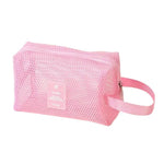 Borsa cosmetica multifunzionale in rete, grande capacità, ideale per i viaggi e per riporre il trucco., Square Pink, Square Green, Square Purple, Octopus Pink, Octopus Green, Octopus Purple
