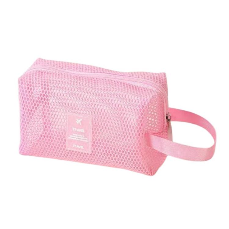 Borsa cosmetica multifunzionale in rete, grande capacità, ideale per i viaggi e per riporre il trucco., Square Pink, Square Green, Square Purple, Octopus Pink, Octopus Green, Octopus Purple