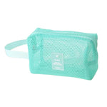Borsa cosmetica multifunzionale in rete, grande capacità, ideale per i viaggi e per riporre il trucco., Square Pink, Square Green, Square Purple, Octopus Pink, Octopus Green, Octopus Purple