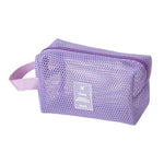 Borsa cosmetica multifunzionale in rete, grande capacità, ideale per i viaggi e per riporre il trucco., Square Pink, Square Green, Square Purple, Octopus Pink, Octopus Green, Octopus Purple