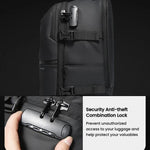 Zaino da viaggio con ruote BANGE BG-8150, grande capacità, ideale per laptop.