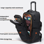 Zaino da viaggio con ruote BANGE BG-8150, grande capacità, ideale per laptop.