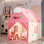Tenda da gioco per bambini spaziosa e traspirante, casetta da gioco al coperto a forma di castello.