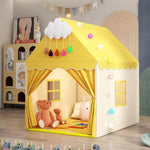 Tenda da gioco per bambini spaziosa e traspirante, casetta da gioco al coperto a forma di castello.