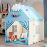 Tenda da gioco per bambini spaziosa e traspirante, casetta da gioco al coperto a forma di castello.