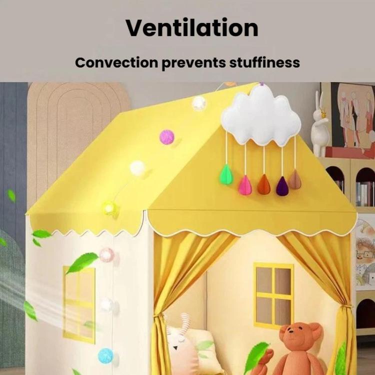 Tenda da gioco per bambini spaziosa e traspirante, casetta da gioco al coperto a forma di castello.