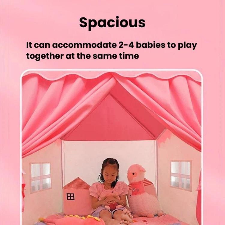 Tenda da gioco per bambini spaziosa e traspirante, casetta da gioco al coperto a forma di castello.