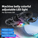 Per DJI Avata 360 RCSTQ Luce inferiore a LED RGB con 38 modalità di illuminazione, ricaricabile, per il segnale di volo notturno