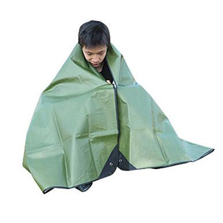 Coperta di emergenza multifunzionale 3 in 1, tappetino portatile impermeabile per esterni e telo di sopravvivenza.