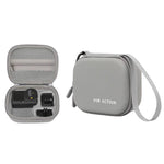 Custodia rigida per DJI Osmo Action 6 Standard Combo, borsa da viaggio portatile con moschettone e cinturino da polso.
