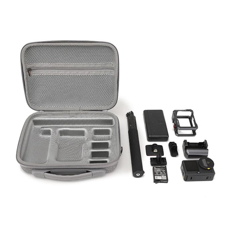 Custodia BKANO per DJI Osmo Action 6, borsa a tracolla portatile per asta di prolunga, custodia batteria, gabbia e accessori.