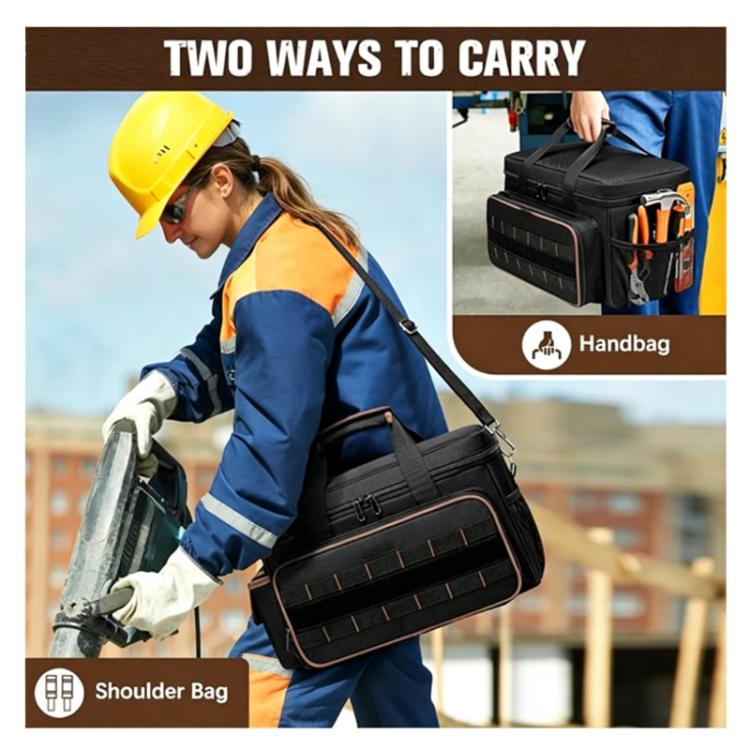 Borsa a tracolla/a mano da 17 pollici, robusta e resistente, ideale come borsa porta attrezzi.