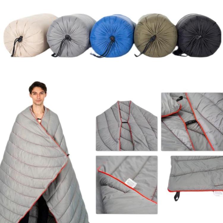 Coperta termica portatile da campeggio per esterni, tappetino da campeggio impermeabile, Black 1-1, Grey 1-2, Green 1-3, Blue 1-4, Beige 1-5, Black 2-1, Grey 2-2, Green 2-3, Blue 2-4, Beige 2-5, Black 3-1, Grey 3-2, Green 3-3, Blue 3-4, Beige 3-5      ...