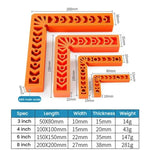 Posizionatore ad angolo retto, lastre, fissaggio cuciture, staffe angolari in plastica a forma di L, 3 inch, 4 inch, 6 inch, 8 inch