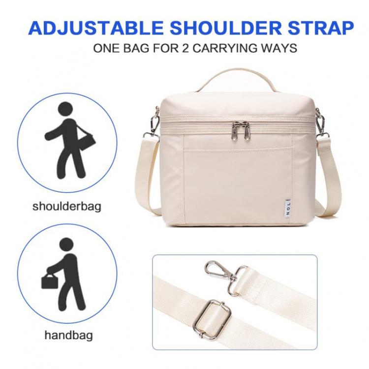 Borsa termica a doppio strato NOL, portatile, di grande capacità, ideale per picnic all'aperto.