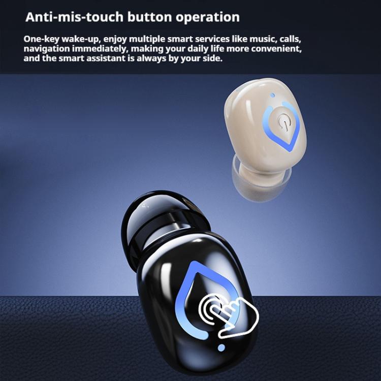 Auricolare Bluetooth V08 Mini Button in-ear, impermeabile IPX3, singolo auricolare