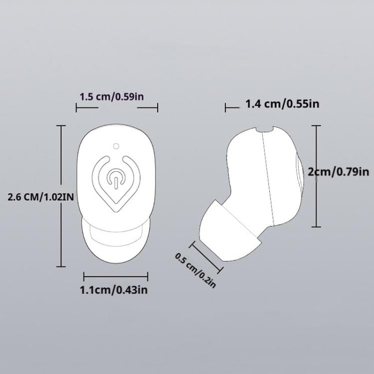 Auricolare Bluetooth V08 Mini Button in-ear, impermeabile IPX3, singolo auricolare
