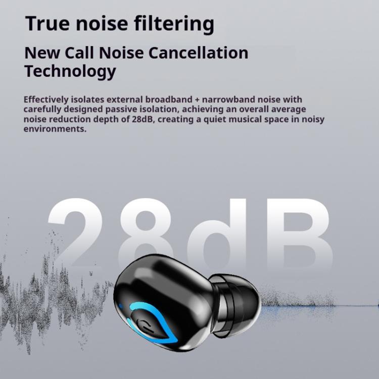 Auricolare Bluetooth V08 Mini Button in-ear, impermeabile IPX3, singolo auricolare
