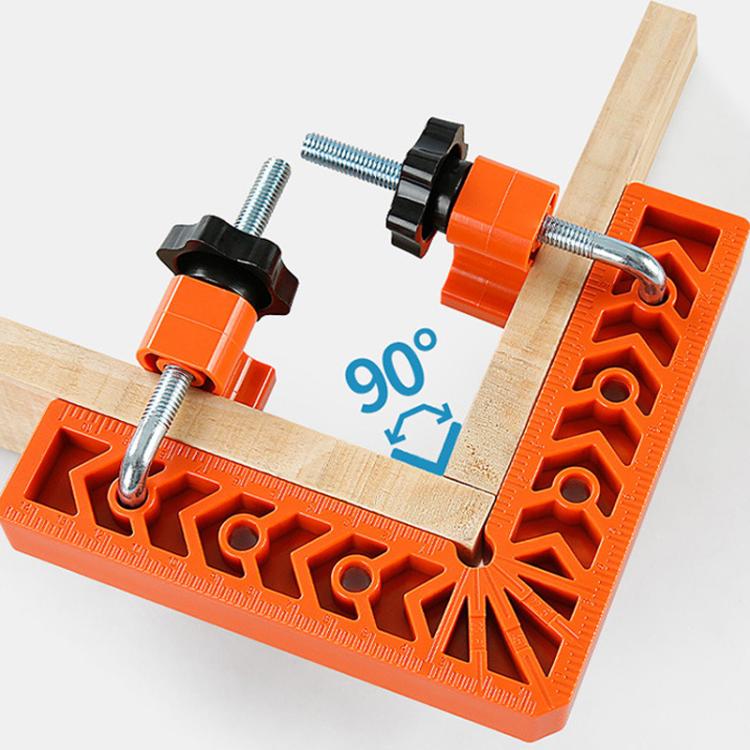 Posizionatore ad angolo retto ausiliario per lavorazione del legno, morsetto di bloccaggio a vite per installazione rapida., Clamp