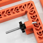 Posizionatore ad angolo retto ausiliario per lavorazione del legno, morsetto di bloccaggio a vite per installazione rapida., Clamp