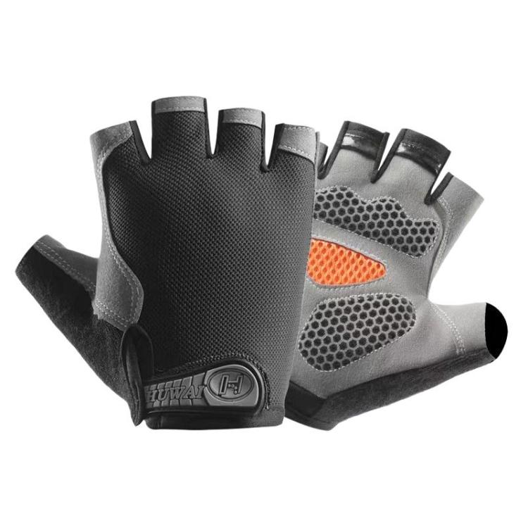 Guanti traspiranti a mezze dita per fitness e sport all'aria aperta, antiscivolo e resistenti all'usura, ideali per l'alpinismo., S, M, L