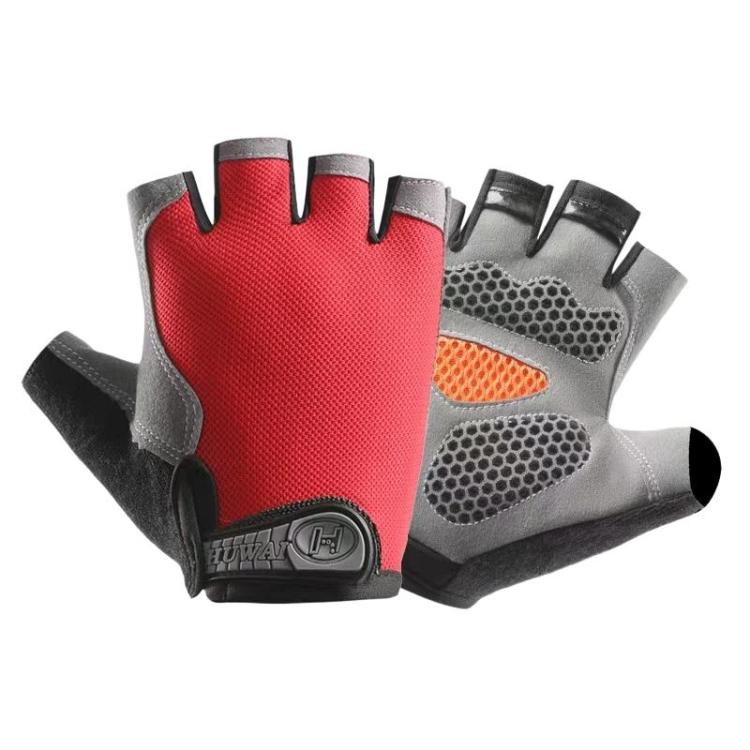 Guanti traspiranti a mezze dita per fitness e sport all'aria aperta, antiscivolo e resistenti all'usura, ideali per l'alpinismo., S, M, L
