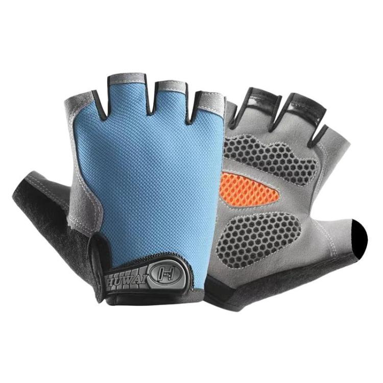 Guanti traspiranti a mezze dita per fitness e sport all'aria aperta, antiscivolo e resistenti all'usura, ideali per l'alpinismo., S, M, L