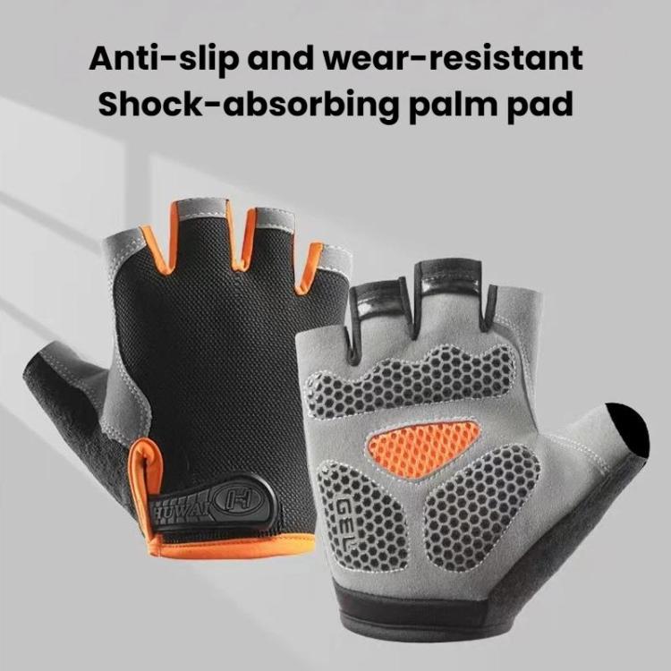 Guanti traspiranti a mezze dita per fitness e sport all'aria aperta, antiscivolo e resistenti all'usura, ideali per l'alpinismo., XL