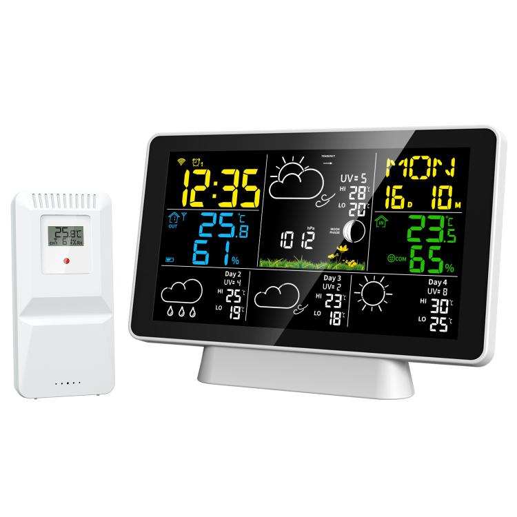 Stazione meteorologica WiFi compatibile Tuya con termometro wirel