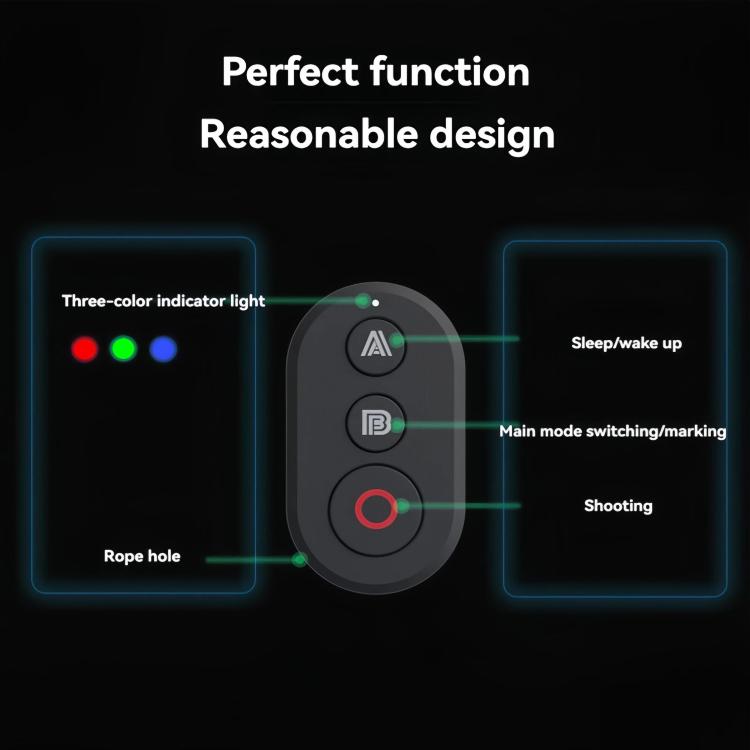 Telecomando Bluetooth per action camera Insta360 X5 / X4 / X3 / GO3S / Ace Pro2