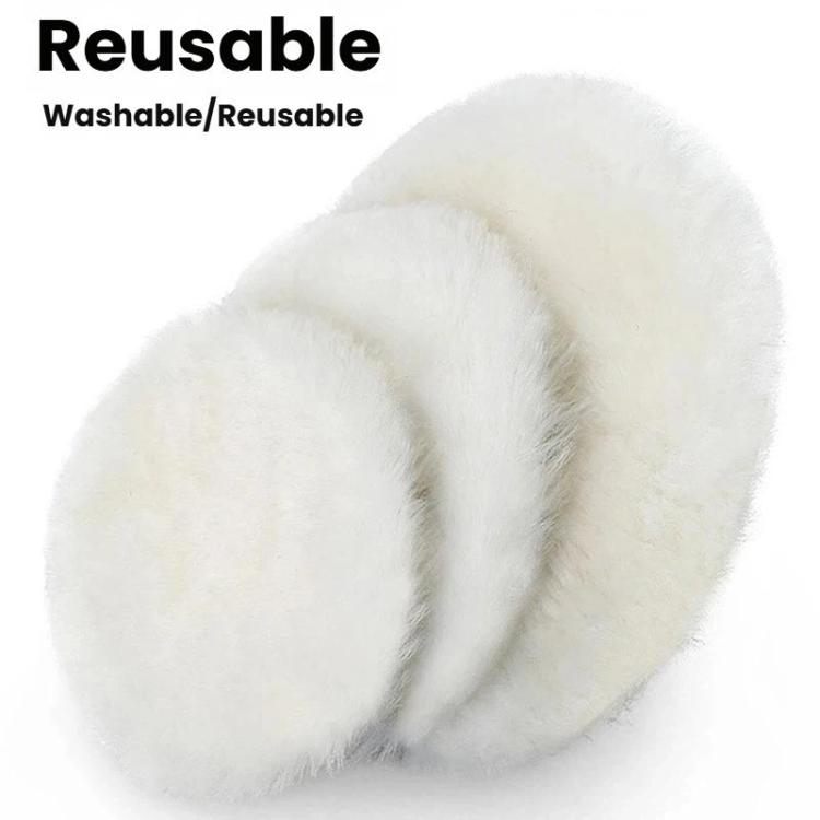 Lana lucidante, ruota a specchio, pietra lucidante per giunture, cera per auto, tampone autoadesivo per smerigliatrice angolare, 3 inch 80mm, 4 inch 100mm, 5 inch 125mm, 6 inch 150mm, 7 inch 180mm