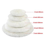 Lana lucidante, ruota a specchio, pietra lucidante per giunture, cera per auto, tampone autoadesivo per smerigliatrice angolare, 3 inch 80mm, 4 inch 100mm, 5 inch 125mm, 6 inch 150mm, 7 inch 180mm