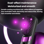 Spazzola lisciante per capelli portatile senza fili con display digitale e ioni negativi, per la cura dei capelli. Pettine per lo styling senza fili.