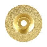 Disco da taglio diamantato, mola a tazza brasata per marmo, mola per la levigatura di bordi di piastrelle in ceramica e quarzo per smerigliatrice angolare., Silver, Silver With Teeth, Gold, Gold With Teeth
