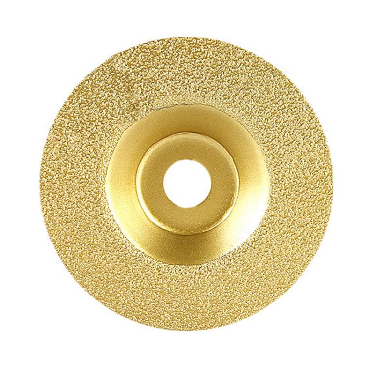 Disco da taglio diamantato, mola a tazza brasata per marmo, mola per la levigatura di bordi di piastrelle in ceramica e quarzo per smerigliatrice angolare., Silver, Silver With Teeth, Gold, Gold With Teeth