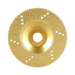 Disco da taglio diamantato, mola a tazza brasata per marmo, mola per la levigatura di bordi di piastrelle in ceramica e quarzo per smerigliatrice angolare., Silver, Silver With Teeth, Gold, Gold With Teeth