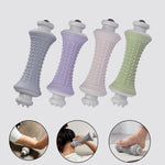 Rullo massaggiante multifunzionale per allenamento dell'arco plantare, yoga, rilassamento muscolare, fascia plantare, massaggiatore per piedi, Pink Magnetic Bead, Green Magnetic Bead, Gray Magnetic Bead, Purple Magnetic Bead, Pink Stainless Steel Bead ...