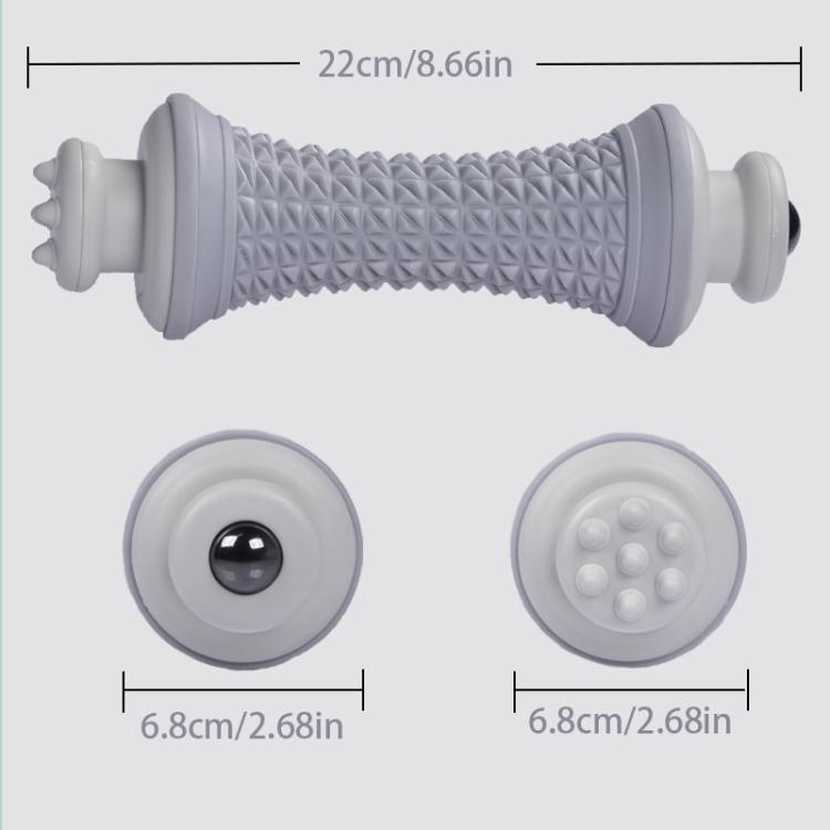 Rullo massaggiante multifunzionale per allenamento dell'arco plantare, yoga, rilassamento muscolare, fascia plantare, massaggiatore per piedi, Pink Magnetic Bead, Green Magnetic Bead, Gray Magnetic Bead, Purple Magnetic Bead, Pink Stainless Steel Bead ...