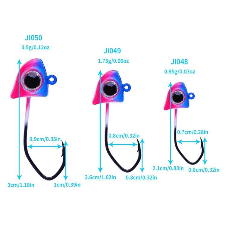 Amo Micro Triangle Jig Head per pesca 0,85-3,5g