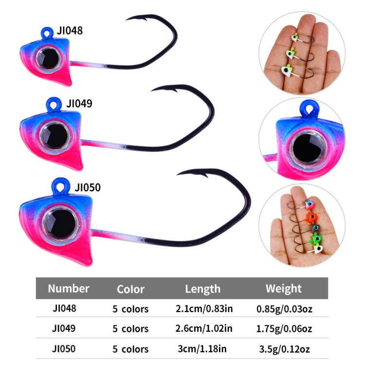 Amo Micro Triangle Jig Head per pesca 0,85-3,5g